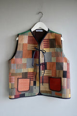 Veste Glenford reversible patchwork vest by Jasmin Khezri Collection, view 5 of 5