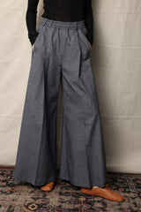 Palazzo pants. Denim. Carlos. Blue