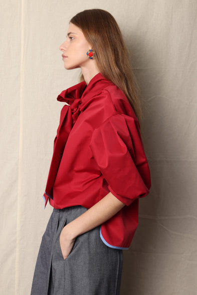 Cala Memphis Bow blouse. Greta. Red