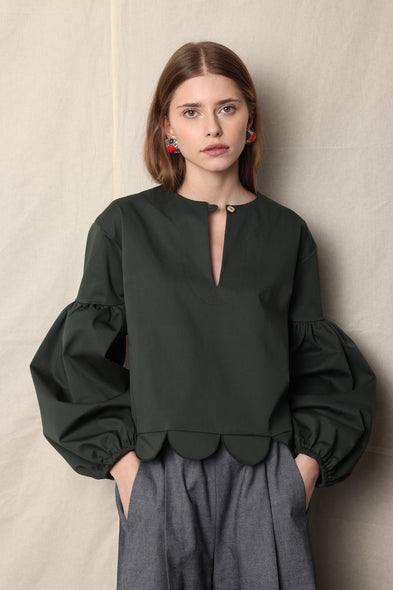 Colonelle Olivia Tunic. Forest Green