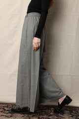 Palazzo pants. Pepita Faubourg. B&W