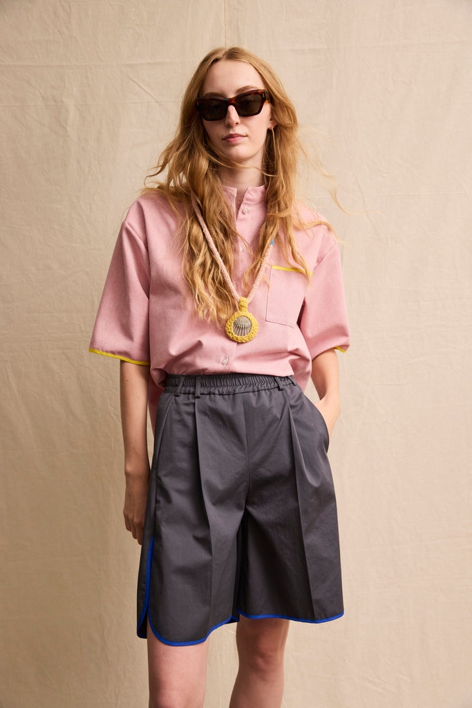 Bermuda Shorts. Charcoal Grey
