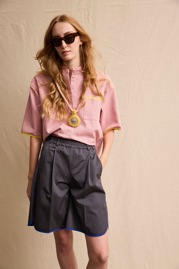 Bermuda Shorts. Charcoal Grey