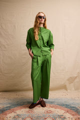 Travel Shirt. Hopper Green