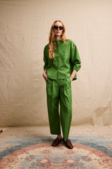 Travel Shirt. Hopper Green