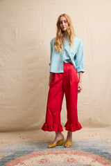 Travel Shirt. Ocean Blue