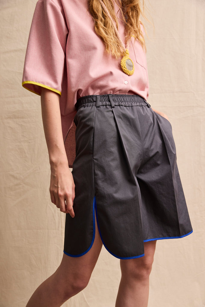 Bermuda Shorts. Charcoal Grey