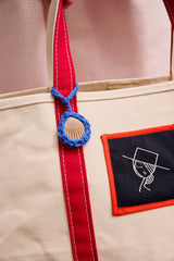 XL IRMA Canvas Tote. Red