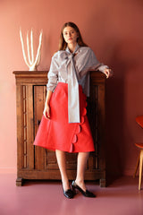 Skirt. Shell. Red