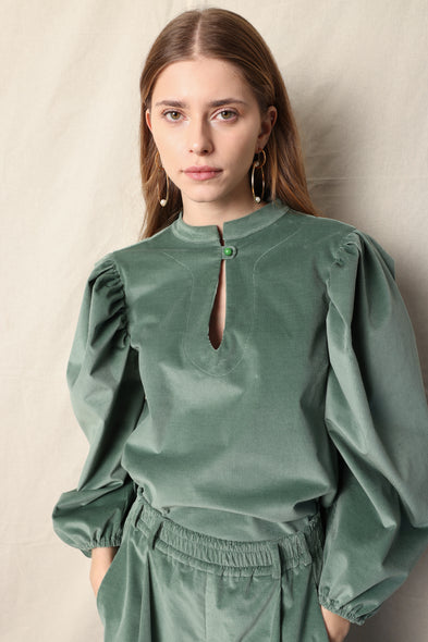 Colonelle Corduroy Tunic. Jade