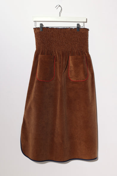 Café au lait Corduroy skirt