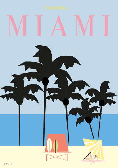 Travel Poster "Miami"