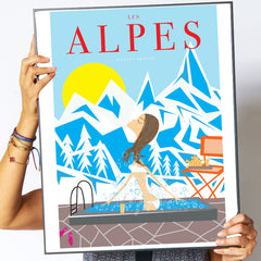 Travel Poster "Les Alpes"