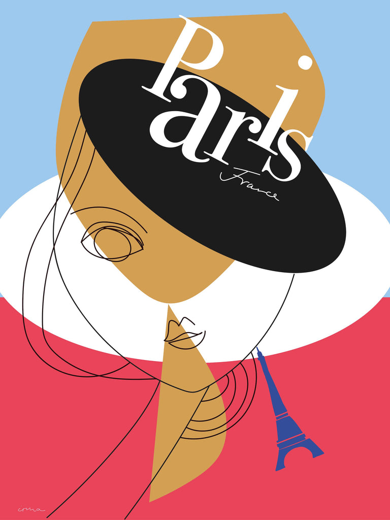 Travel Poster "Paris - Abstrakt"