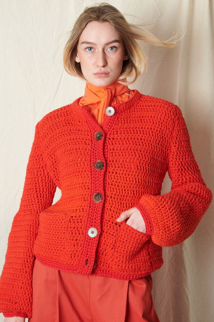 Knitwear No.62. Lilly cardigan. Red