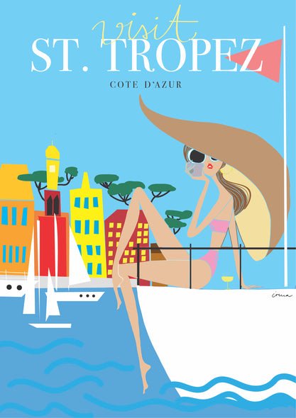 Travel Poster "St. Tropez"