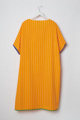 Caftan dress. Striped