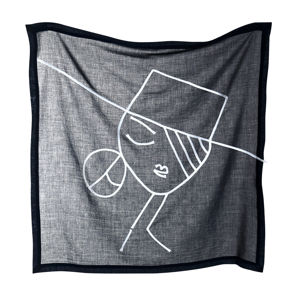 Carré IRMA slate black