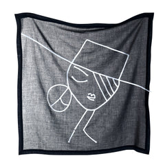 Carré IRMA slate black